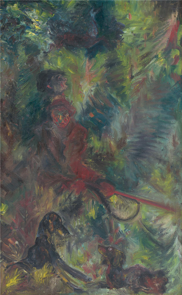 阿诺德·彼得·魏斯-库宾赞（Arnold Peter Weisz-Kubínčan，斯洛伐克画家）高清作品-《偷猎者 (1940–1944)》