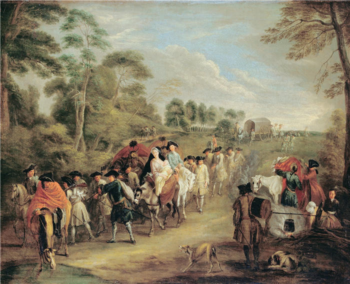 让-安托万·华托（Jean-Antoine Watteau，法国画家）高清作品-《三月的士兵》