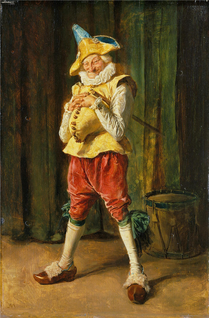 欧内斯特·梅索尼埃（Ernest Meissonier，法国画家）高清作品-《波利奇内尔 (1860)》