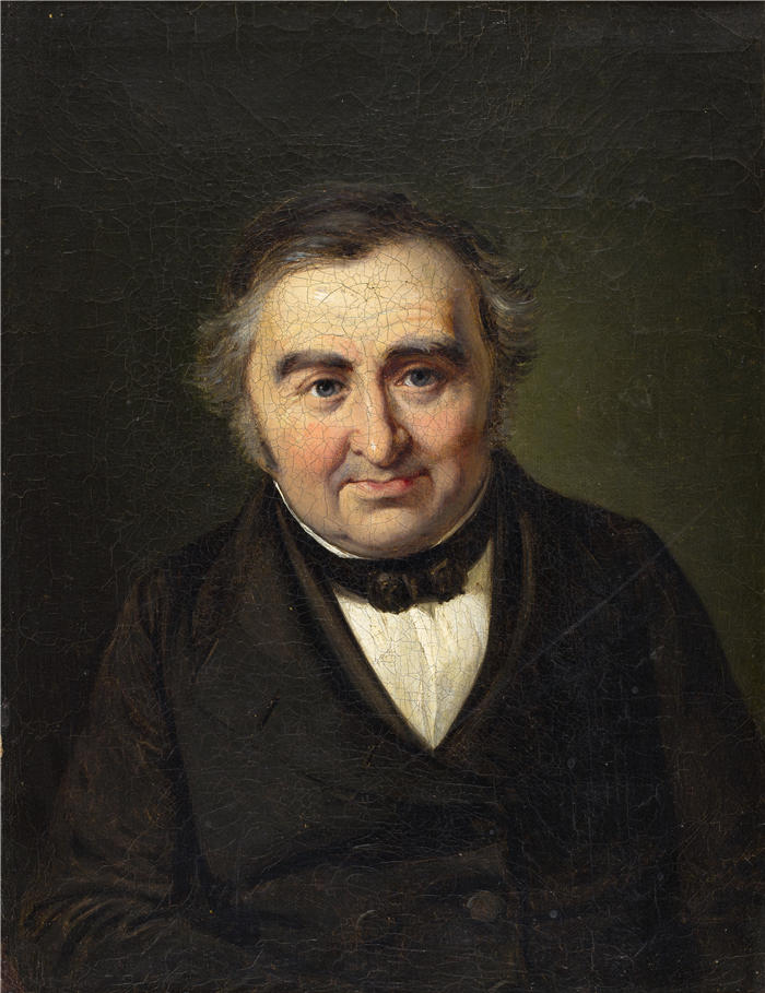 威廉·马斯特兰德（Wilhelm Marstrand，丹麦画家）高清作品-纳坦森参赞（1825-1873） 