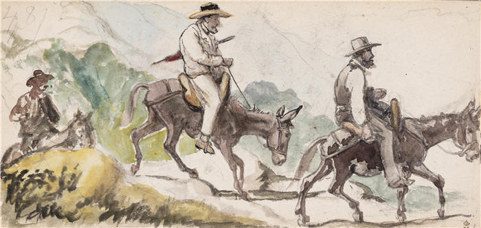 威廉·马斯特兰德(Wilhelm Marstrand,丹麦画家)高清作品-空白 (1869)