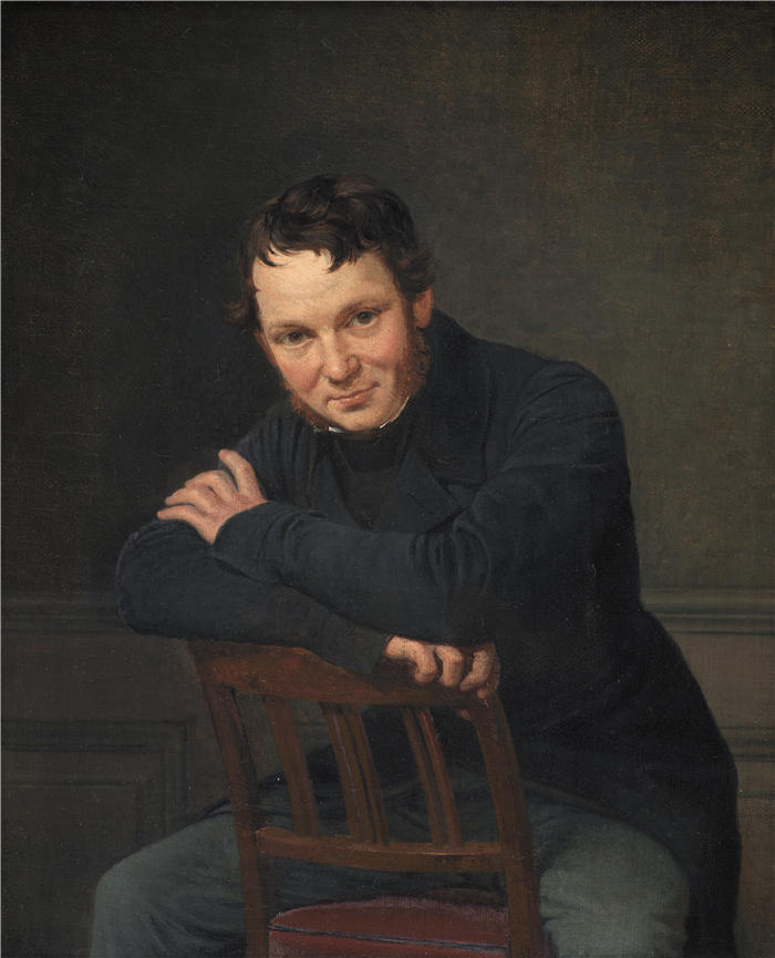 威廉·马斯特兰德（Wilhelm Marstrand，丹麦画家）高清作品-丹麦建筑师（1834 年）