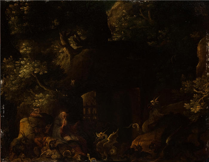扬·布鲁格赫尔( Jan Brueghel The Elder,意大利画家)高清作品-《圣安东尼的诱惑(1)》