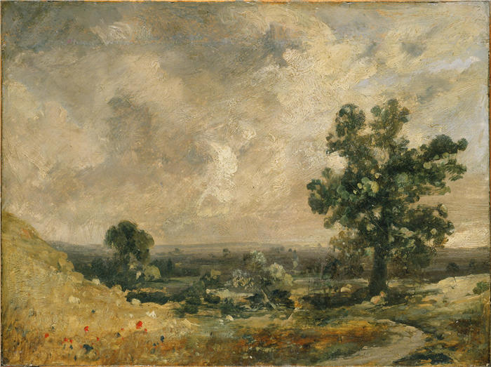 约翰·康斯特布尔(John Constable,英国画家)高清作品-《英国风景》