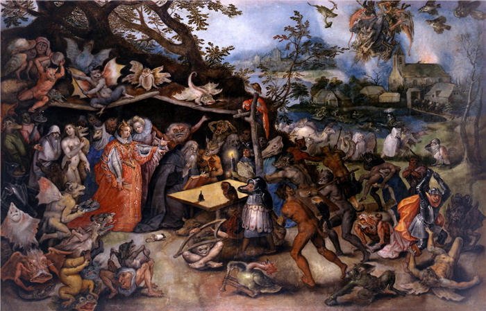 扬·布鲁格赫尔（ Jan Brueghel The Elder,意大利画家）高清作品-《圣安东尼的诱惑》
