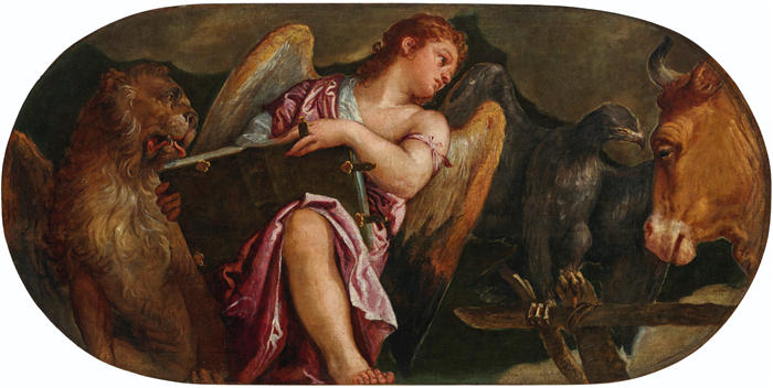 委罗内塞（Paolo Veronese，意大利画家）高清作品-《四福音传道者的象征》