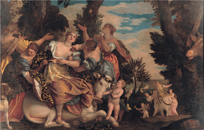 委罗内塞（Paolo Veronese，意大利画家）高清作品-《欧罗巴的强奸（1581 年至 1584 年间）》