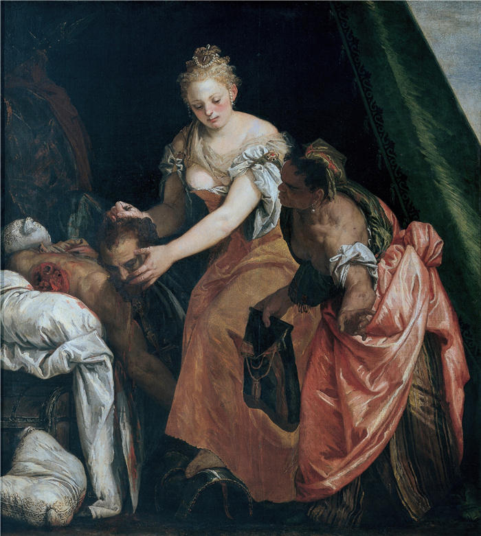 委罗内塞(Paolo Veronese,意大利画家)高清作品-《Judith 和 Holofernes(约 1580 年)》