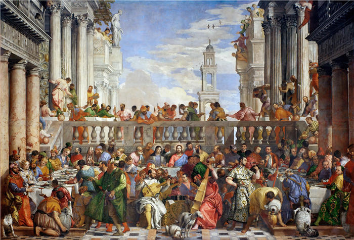 委罗内塞(Paolo Veronese,意大利画家)高清作品-《迦拿的婚礼(1562)》