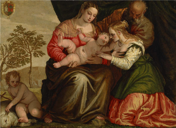 委罗内塞（Paolo Veronese，意大利画家）高清作品-《圣凯瑟琳的神秘婚姻》