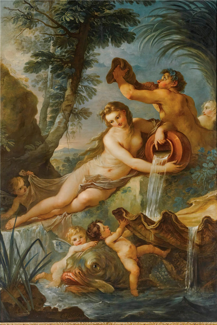 查尔斯·约瑟夫·纳托瓦(Charles Joseph Natoire,法国画家)高清作品-《拉源 (1736)》