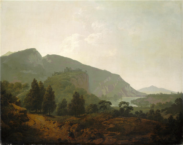 约瑟夫·赖特（Joseph Wright，英国画家）高清作品-《意大利风景（1790）》