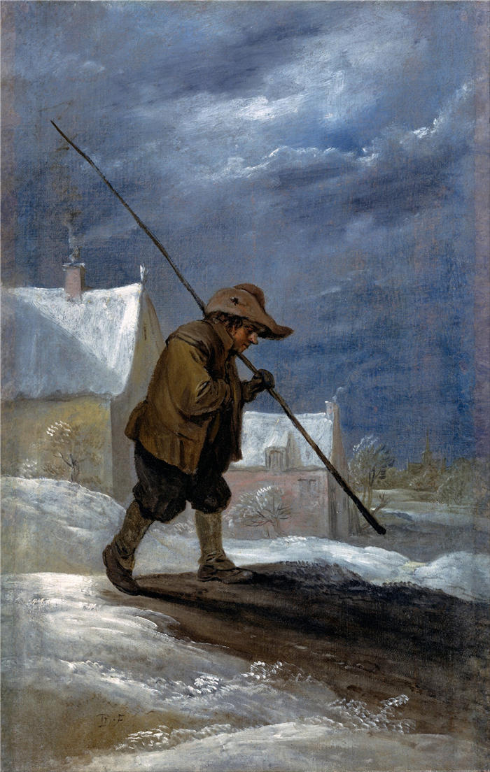 大卫·特尼尔斯（David Teniers the Younger，比利时画家）高清作品-《冬天》
