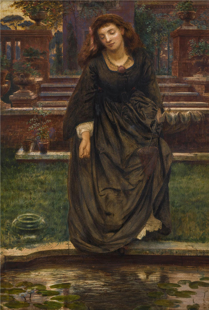 爱德华·约翰·波因特(Edward John Poynter,英国画家)高清作品-《当心,不要相信她,她在愚弄你(1865)》