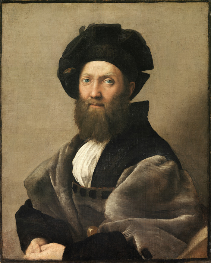 拉斐尔（Raphael，意大利画家）-巴尔达萨雷·卡斯蒂廖内肖像（超高清作品）