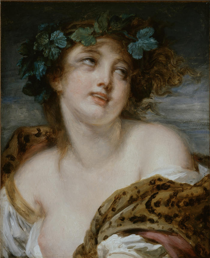 让-巴蒂斯特·格鲁兹（Jean-Baptiste Greuze，法国画家）高清作品-《巴尚特（可能是1780年）》