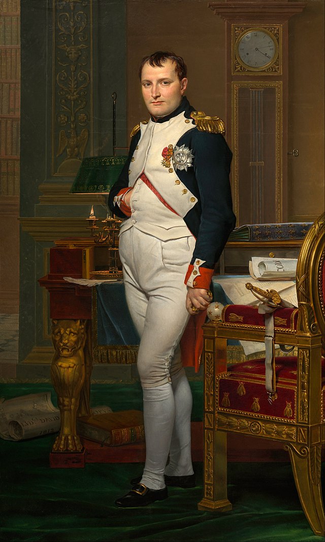 法国画家雅克-路易·大卫(Jacques-Louis David)作品-拿破仑皇帝在杜乐丽宫的书房 1（超高清作品）