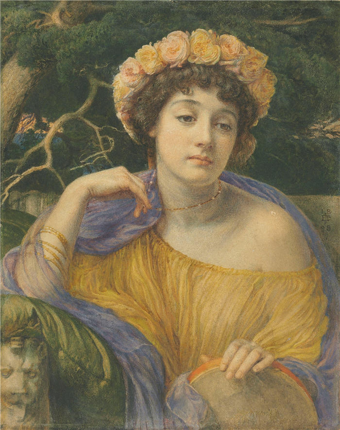 爱德华·约翰·波因特(Edward John Poynter,英国画家)高清作品-《舞者 (1898)》