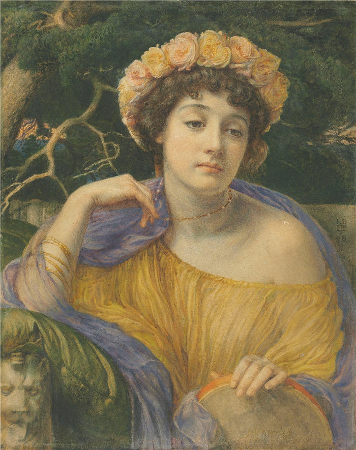 爱德华·约翰·波因特（Edward John Poynter，英国画家）高清作品-《舞者 (1898)》