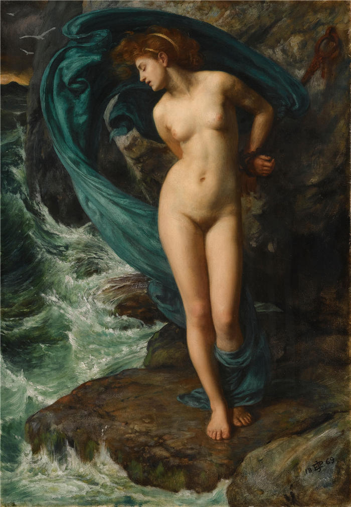 爱德华·约翰·波因特(Edward John Poynter,英国画家)高清作品-《仙女座 (1869)》