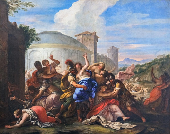 尼科洛·班比尼 （Niccolò Bambini，意大利画家）-强奸萨宾妇女（超高清作品）