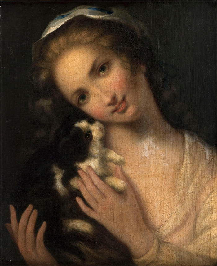 让-巴蒂斯特·格鲁兹（Jean-Baptiste Greuze）高清作品-《猫女》