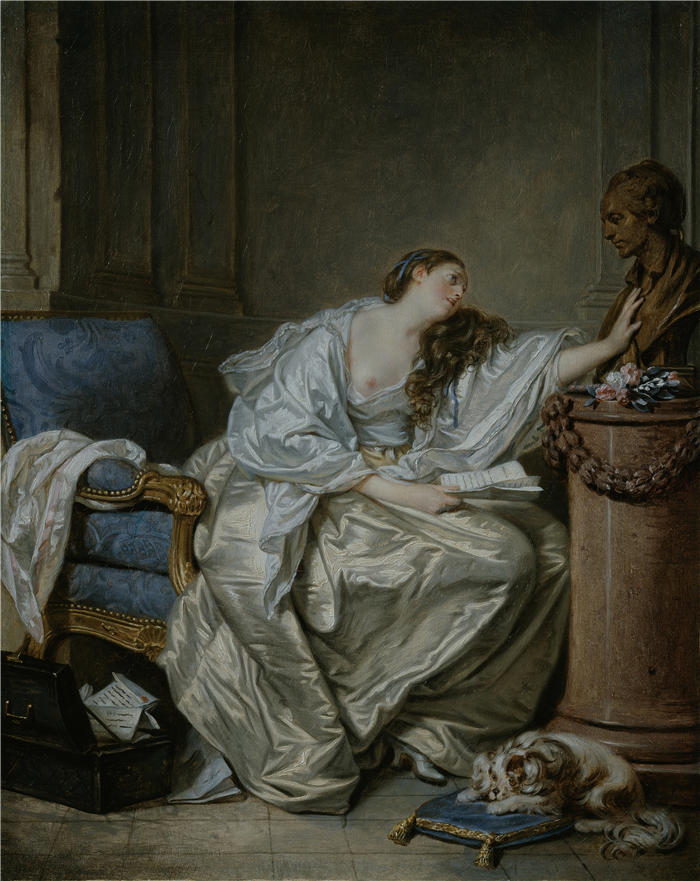 让-巴蒂斯特·格鲁兹（Jean-Baptiste Greuze，法国画家）高清作品-《温柔的记忆（1762 -1763）》