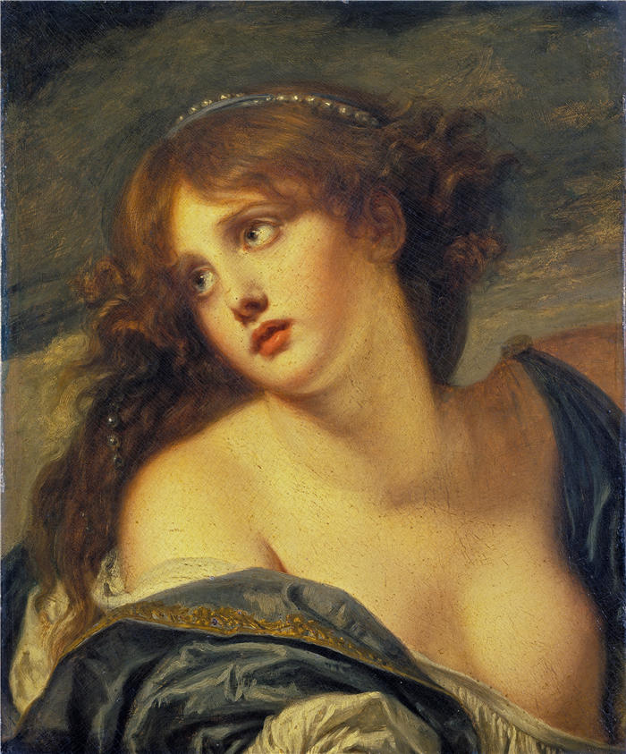 让-巴蒂斯特·格鲁兹（Jean-Baptiste Greuze，法国画家）高清作品-《普赛克 (1786)》
