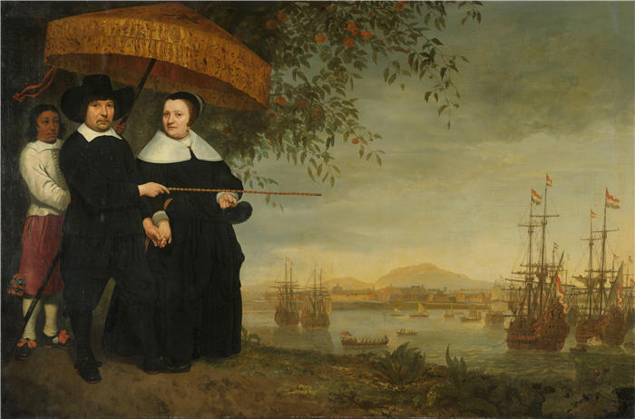 阿尔伯特·库普（Aelbert Cuyp，荷兰画家）高清作品-《高级商人 (c. 1640 - c. 1660)》