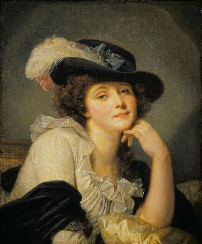 让-巴蒂斯特·格鲁兹（Jean-Baptiste Greuze，法国画家）高清作品-《女人的肖像（约 1786 年）》