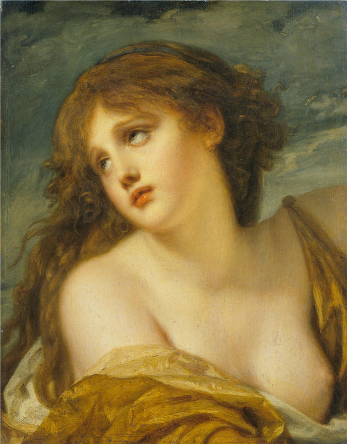 让-巴蒂斯特·格鲁兹（Jean-Baptiste Greuze，法国画家）高清作品-《普赛克（约 1786 年）》