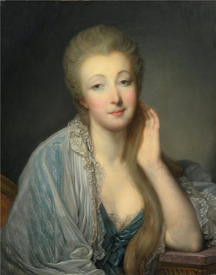 让-巴蒂斯特·格鲁兹（Jean-Baptiste Greuze）高清作品-《杜巴里伯爵夫人的肖像》