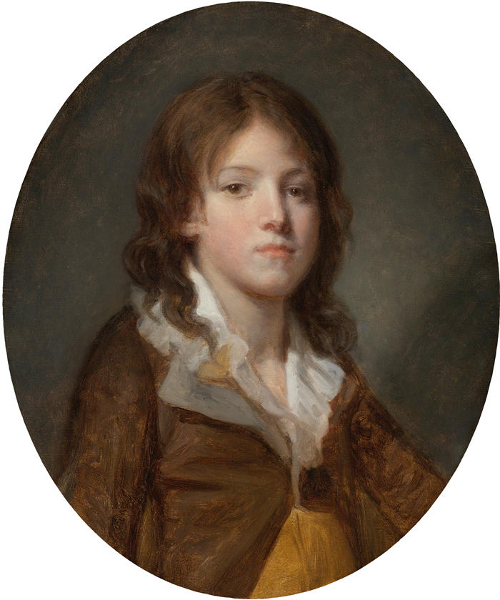 让-巴蒂斯特·格鲁兹（Jean-Baptiste Greuze，法国画家）高清作品-《一个男孩的肖像》