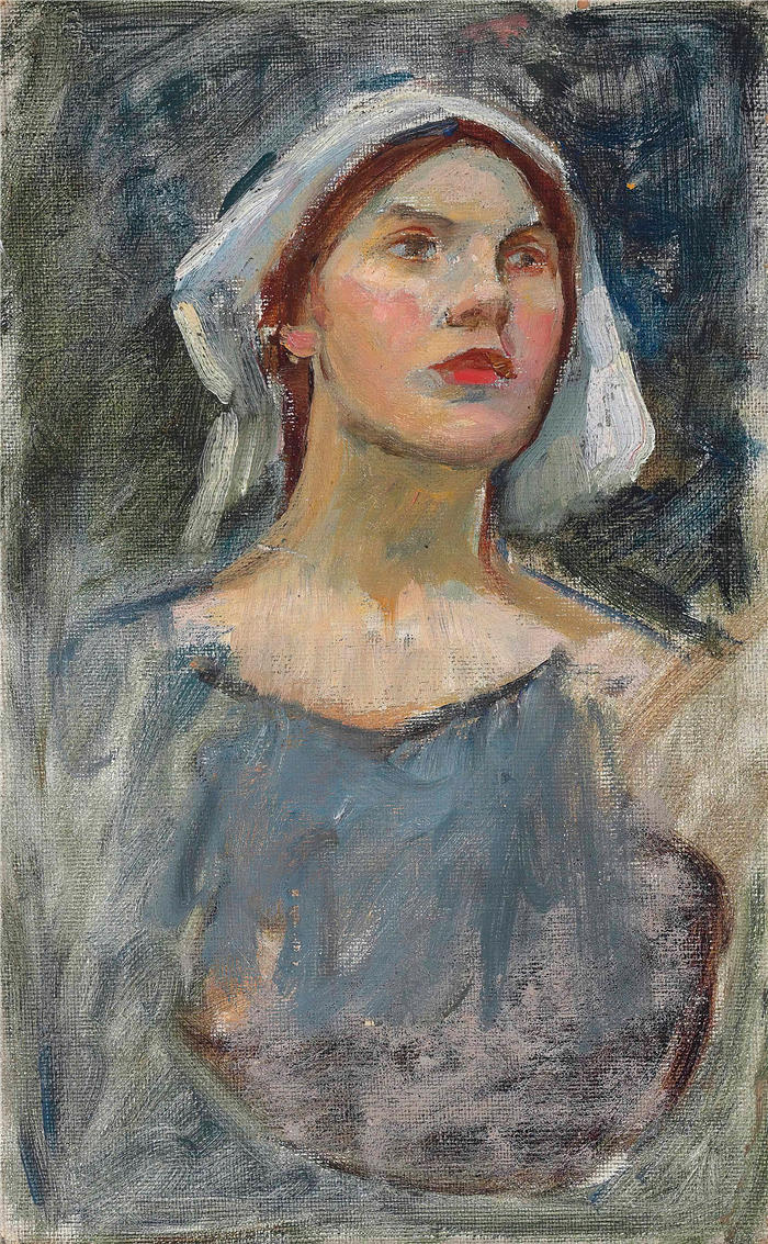 约翰·威廉姆·沃特豪斯(John William Waterhouse,英国画家) 高清作品-《“魔法花园”(1916 年)》