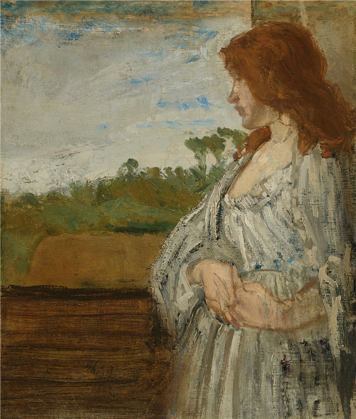 詹姆斯·麦克尼尔·惠斯勒(James McNeill Whistler,美国画家)-《白纸条 (1861)》