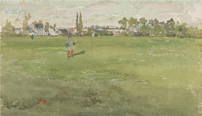 詹姆斯·麦克尼尔·惠斯勒(James McNeill Whistler，美国画家)-《绿色和银色 - Beaulieu, Touraine》