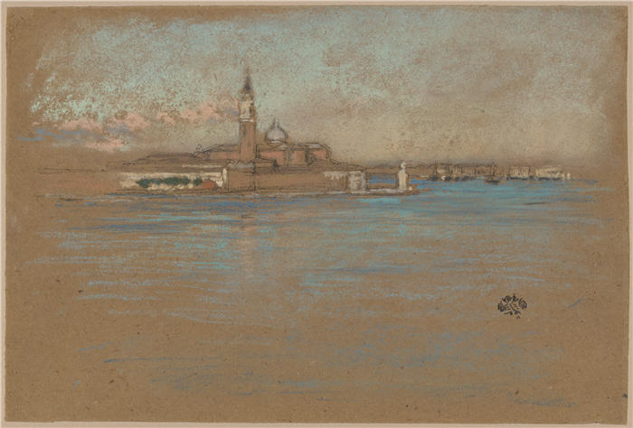 詹姆斯·麦克尼尔·惠斯勒(James McNeill Whistler，美国画家)-《圣乔治马焦雷教堂（1880 年）》