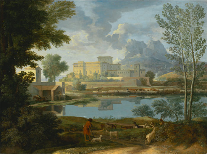 尼古拉斯·普桑（Nicolas Poussin，法国画家）高清作品-《平静的风景》