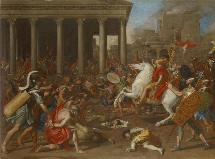 尼古拉斯·普桑（Nicolas Poussin，法国画家）高清作品-《提多皇帝征服耶路撒冷》