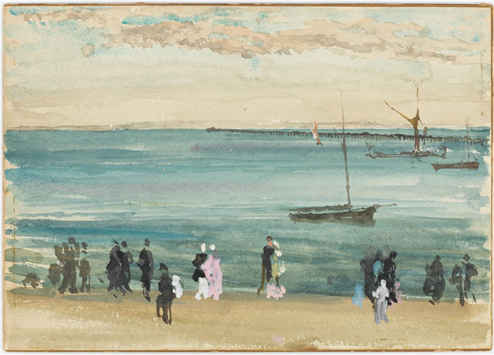 詹姆斯·麦克尼尔·惠斯勒(James McNeill Whistler,美国画家)-《绍森德码头》