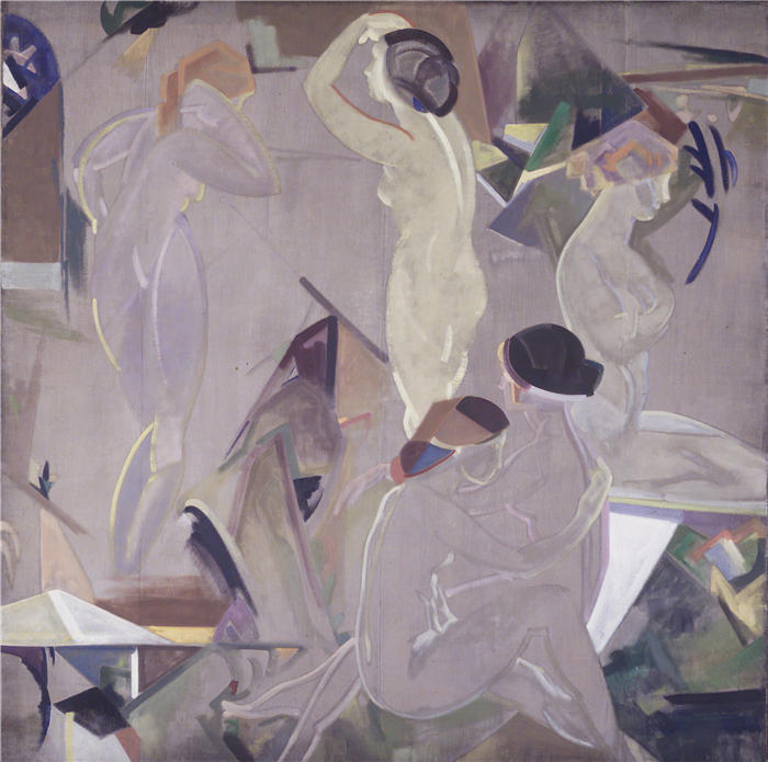 亚瑟·鲍文·戴维斯(Arthur Bowen Davies ,美国画家)高清作品-《黎明号(约 1915 年)》