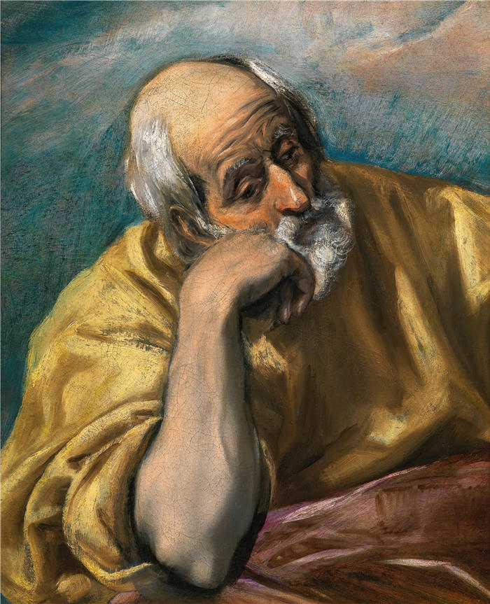 艾尔·葛雷柯（El Greco，希腊、西班牙画家  ）高清作品-《圣约瑟夫》