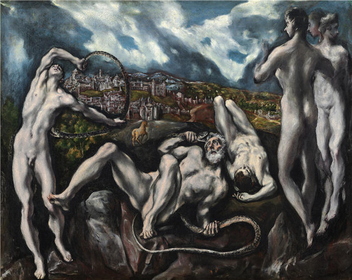 艾尔·葛雷柯（El Greco，希腊、西班牙画家  ）高清作品-《拉奥孔 (C. 1610-1614)》