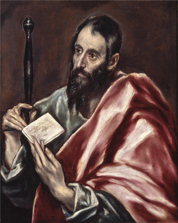 艾尔·葛雷柯（El Greco，希腊、西班牙画家  ）高清作品-《圣保罗 (1598–1600)》