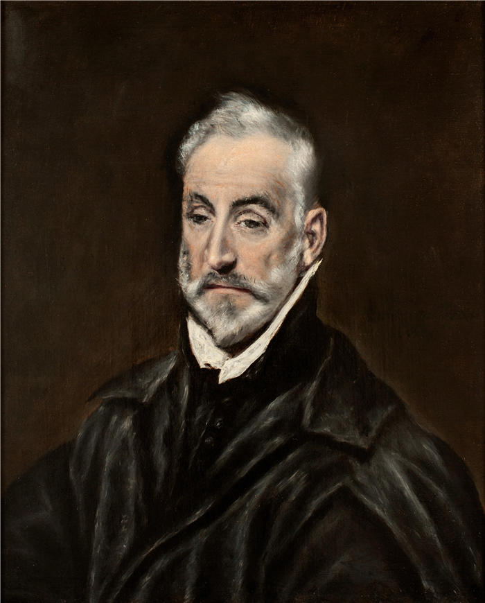 艾尔·葛雷柯（El Greco，希腊、西班牙画家  ）高清作品-《Antonio de Covarrubias y Leiva (1514-1602)，西班牙法学家和人文主义者 (1597-1600)