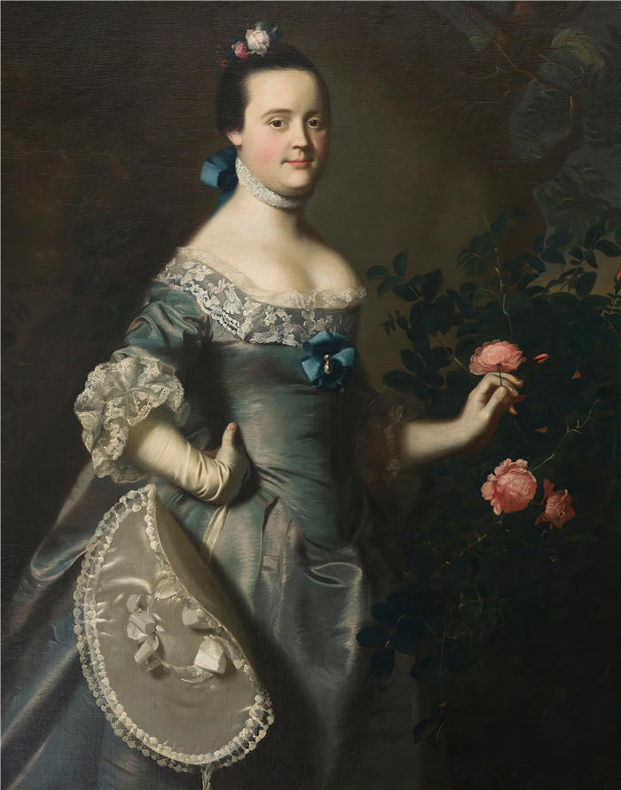 约翰·辛格尔顿·科普利 (John Singleton Copley，美国画家)高清作品-《汉娜洛林 (1763)》