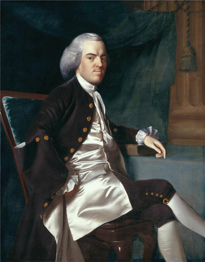 约翰·辛格尔顿·科普利 (John Singleton Copley，美国画家)高清作品-《丹尼尔·哈伯德 (1764)》