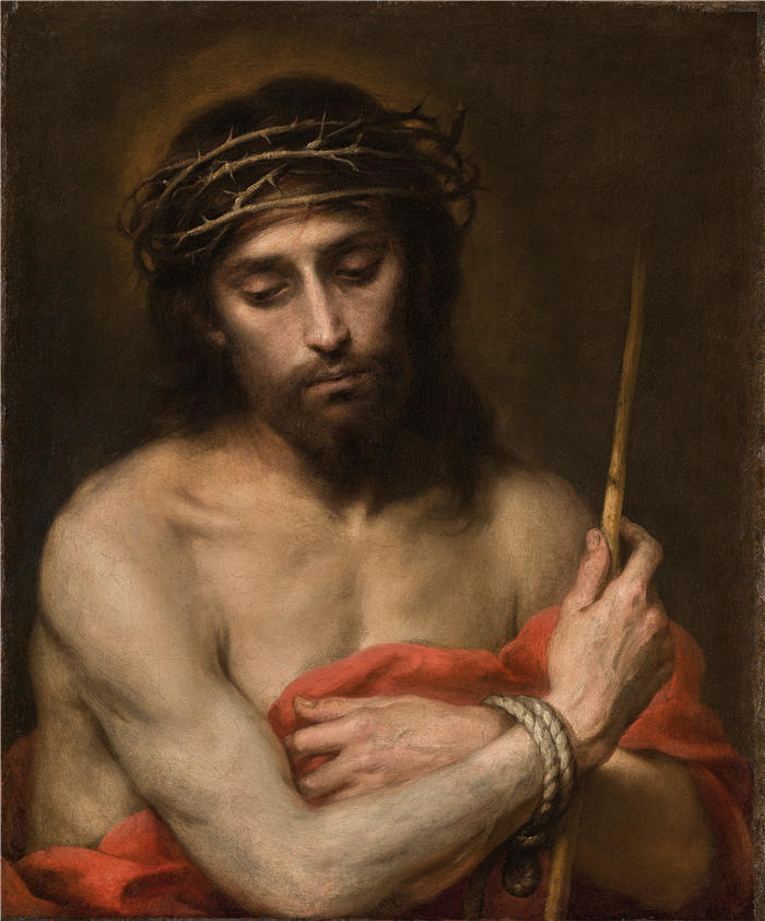 巴托洛梅·埃斯特班·穆里略（Bartolomé Esteban Murillo，西班牙画家）高清作品-《Ecce Homo》