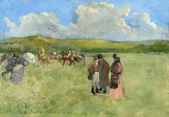 让·路易·福兰（Jean-Louis Forain）-赛道油画