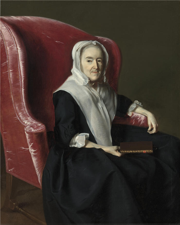 约翰·辛格尔顿·科普利 (John Singleton Copley，美国画家)高清作品-《安娜·达默·鲍威尔 (1764)》